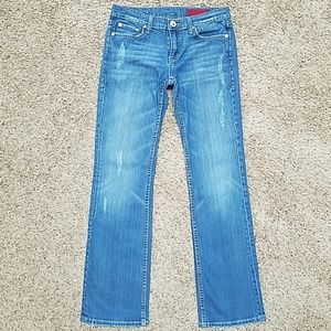 VIGOSS Distressed Bootcut Jeans size 7/8 - ins 31
